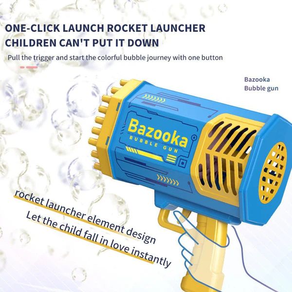 69 Holes Bubbles Bubble Gun for Baby